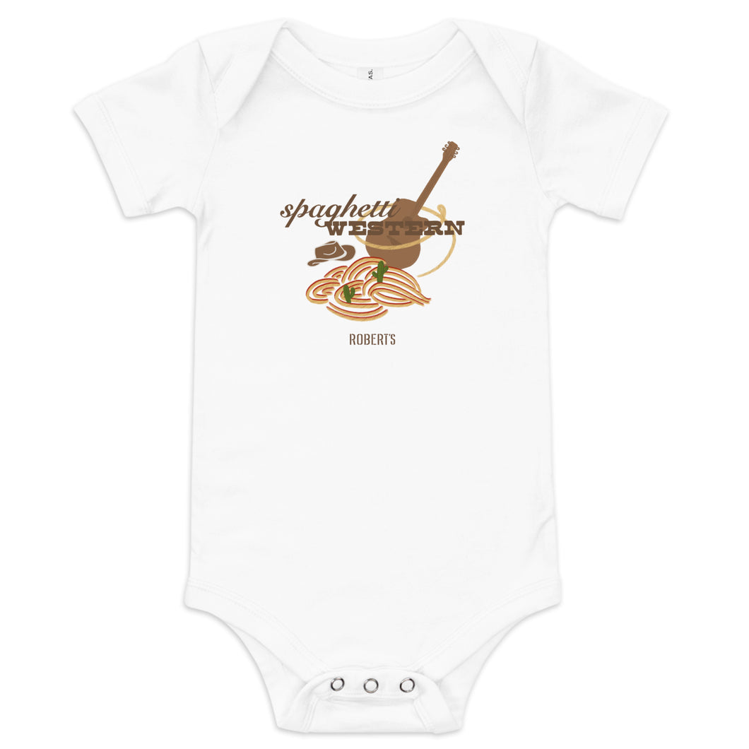 Robert's Spaghetti Western Cotton Onesie