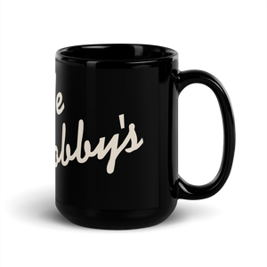 Meet Me @ Bobby’s Black Glossy Mug